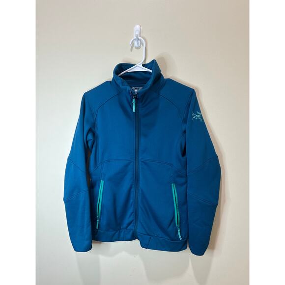 Arc’teryx Sz S Women’s Zip Up Jacket Blue Outdoor Wear - EXCELLENT! - Picture 1 of 4